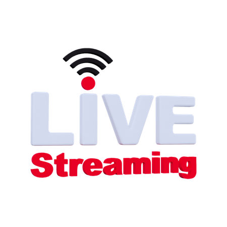 Transmissão ao vivo  3D Icon