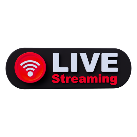 Transmissão ao vivo  3D Icon