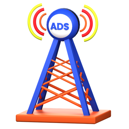Transmissão de anúncios  3D Icon