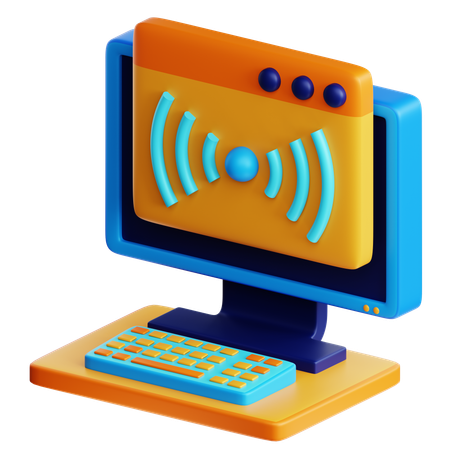 Webcast  3D Icon