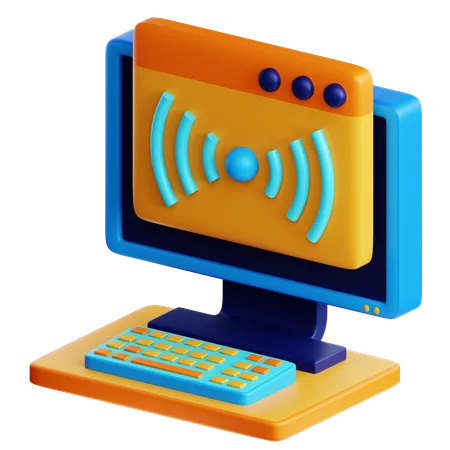 Webcast  3D Icon