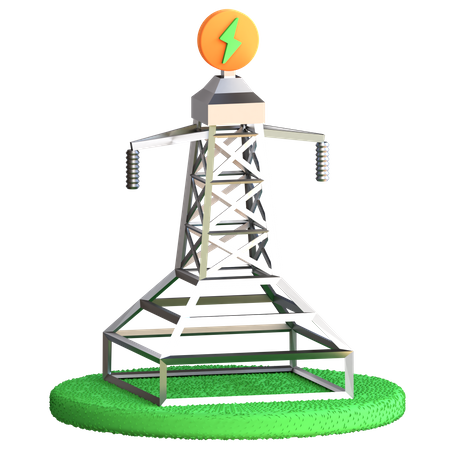 Transmission Tower  3D Icon