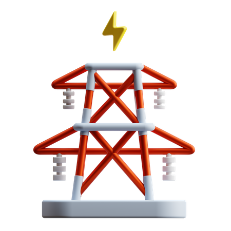 Transmission Tower 3D Illustration