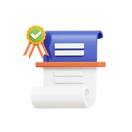 Transparency Document  3D Icon