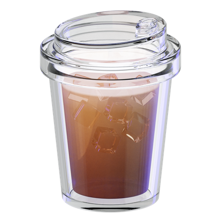 Transparent Coffee Cup  3D Icon