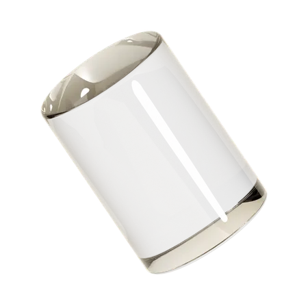 Transparent Cylinder Shape Illustration In 3 D Design 3D Icon