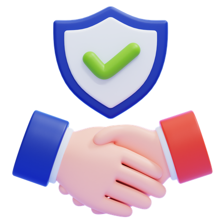 Transparenter Deal  3D Icon