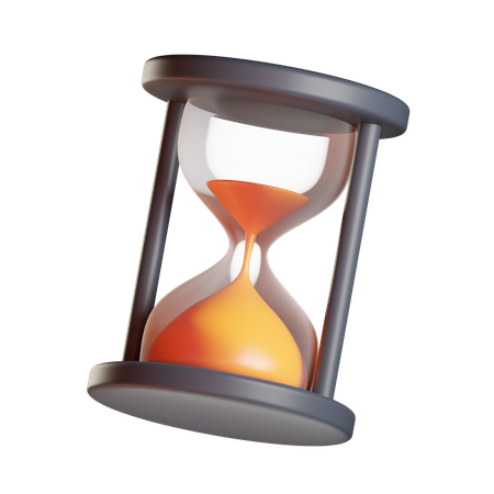 Transparent hourglass  3D Icon