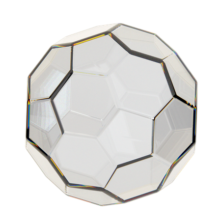 Transparent Sphere With Polygon Surface Sphere  3D Icon
