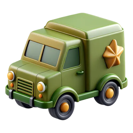 Transport vehicle for the military  3D Icon