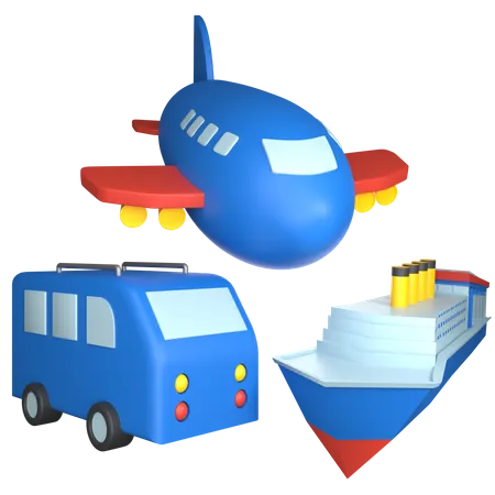 Transportation  3D Icon