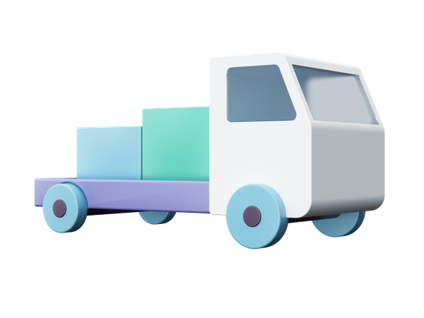 Transportation Truck 3D Illustration