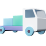 3d transportation truck logo