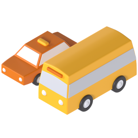 Transportation Vehicle  3D Illustration