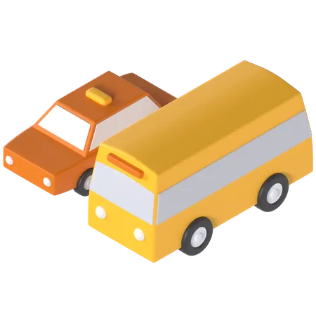 Transportation Vehicle  3D Illustration