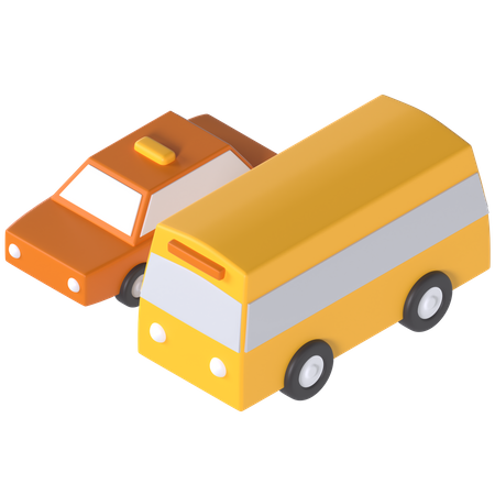 Transportation Vehicle 3D Illustration