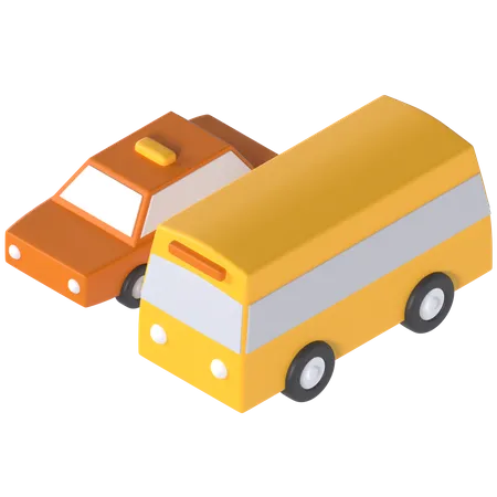 Transportation Vehicle 3D Illustration