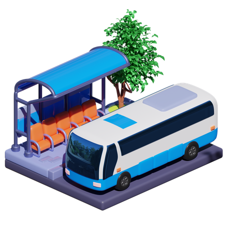 Transporte público  3D Icon