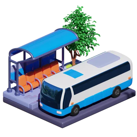 Transporte público  3D Icon