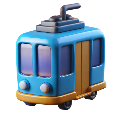 Tranvía  3D Icon