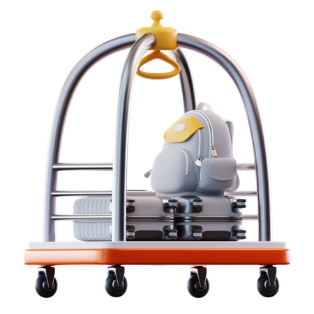 Carrito de hotel  3D Icon