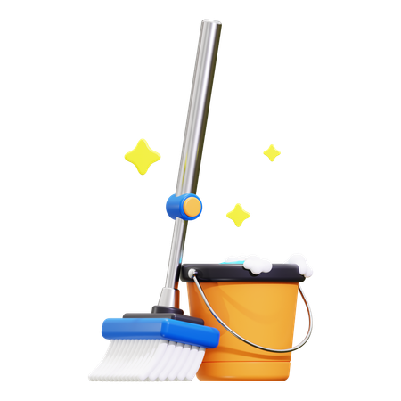 Trapeador  3D Icon
