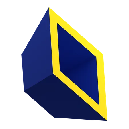 Hueco trapezoidal  3D Icon