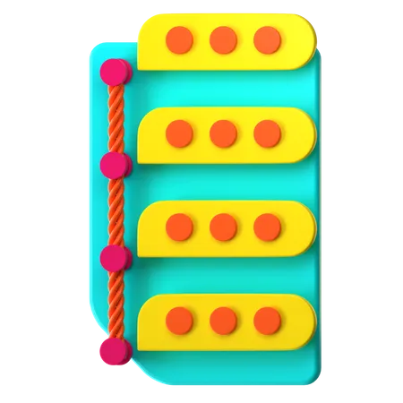 Trapezoid List Chart  3D Icon