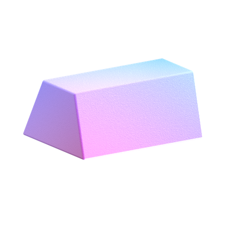 Trapezoidal Prism  3D Icon