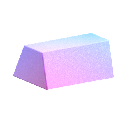 Trapezoidal Prism  3D Icon