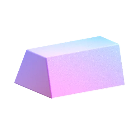 Trapezoidal Prism  3D Icon