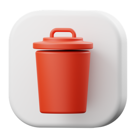 Trash  3D Icon