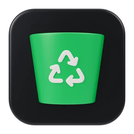 Trash App  3D Icon
