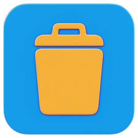 Trash App  3D Icon