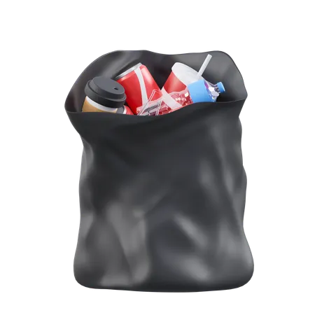 Trash Bag  3D Icon