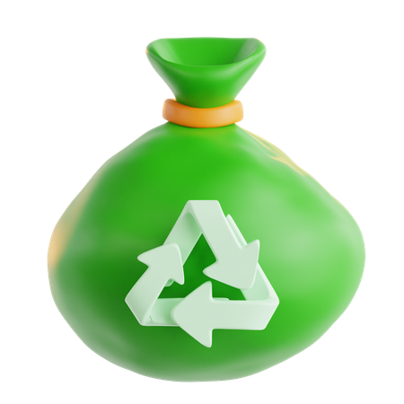 Trash bag  3D Icon