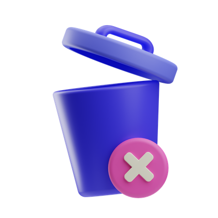 Trash Bin  3D Icon