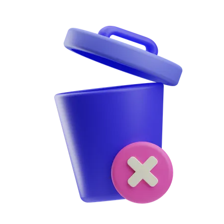 Trash Bin  3D Icon