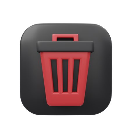 Trash Bin  3D Icon