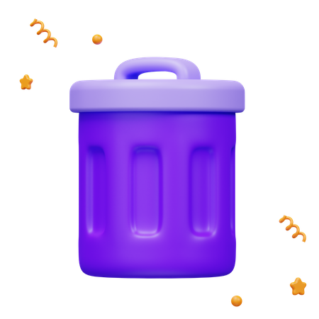 Trash Bin  3D Icon