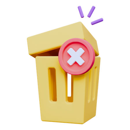 Trash Bin  3D Icon