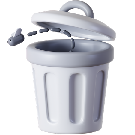 Trash Bin  3D Icon