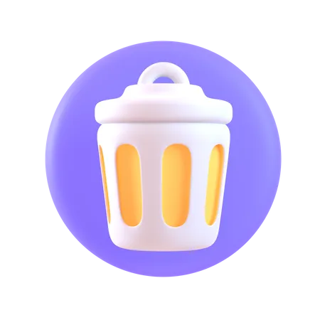 Trash Bin  3D Icon