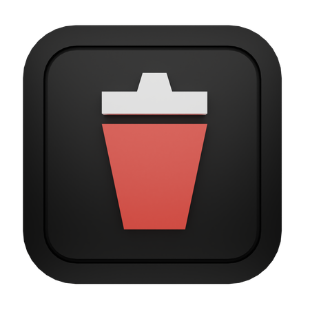 Trash Bin  3D Icon