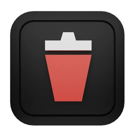 Trash Bin  3D Icon