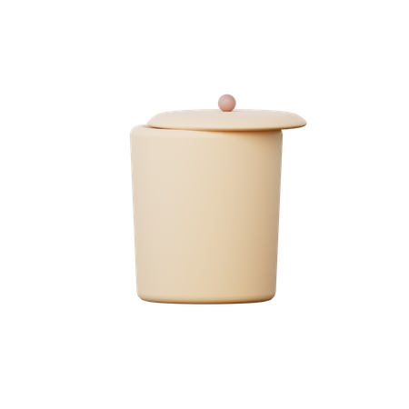 Trash Bin  3D Illustration