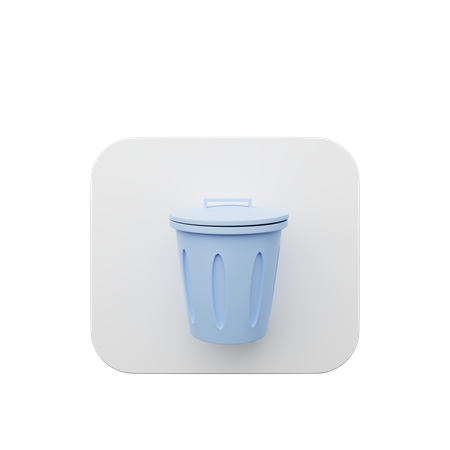 Trash bin  3D Illustration