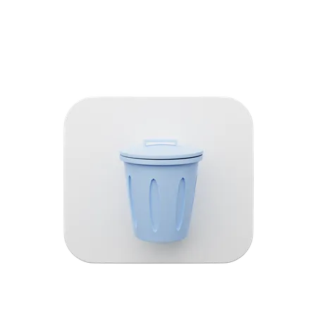 Trash bin  3D Illustration