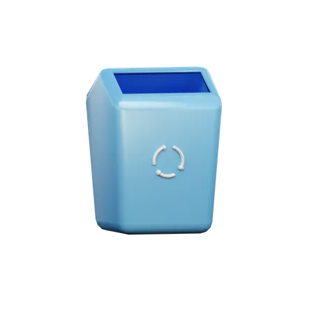 Trash Bin  3D Illustration