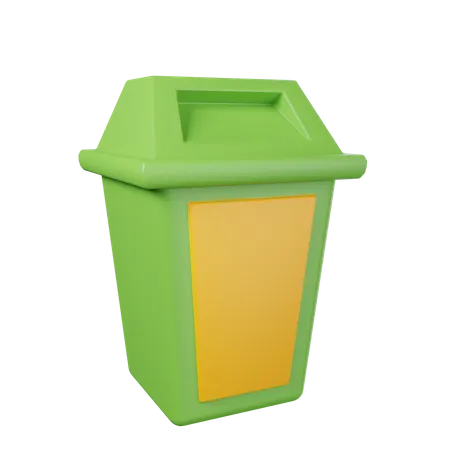 Trash Bin  3D Illustration